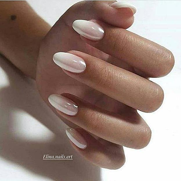 Manicura efecto perlado