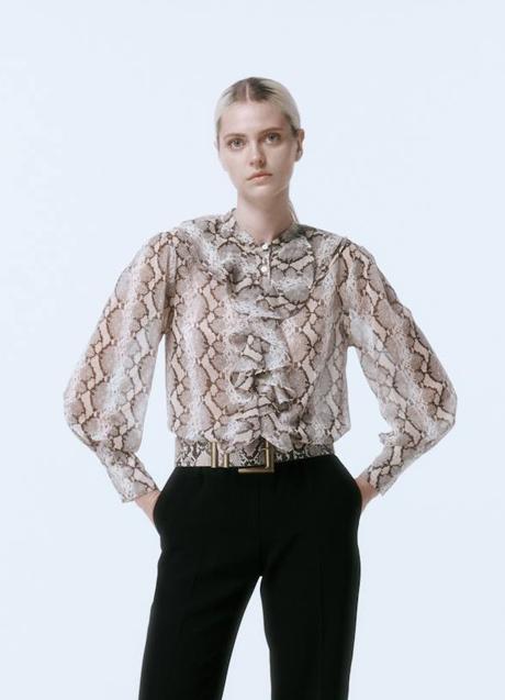 Imagen - Blusa de volantes con estampado animal
