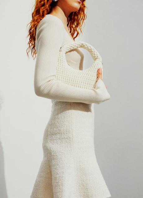 Imagen - Falda blanca de tweed de H&M (49,95 euros)