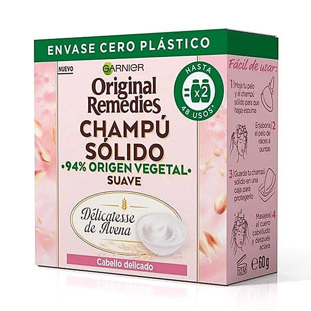 Original Remedies Champú Sólido Suave de Garnier
