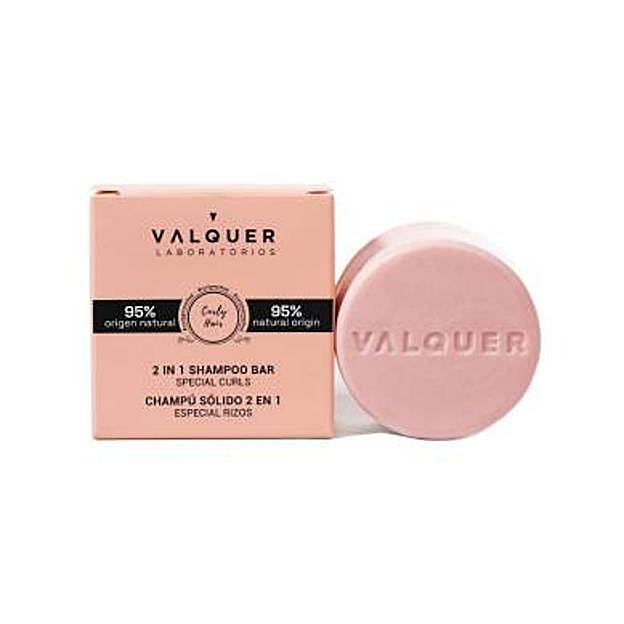 Champú sólido Especial Rizos 2 en 1 de Valquer