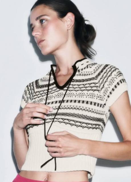 Imagen - Jersey de manga corta tipo jacquard