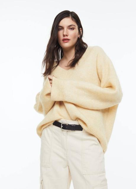 Imagen - Jersey oversize en tono mantequilla