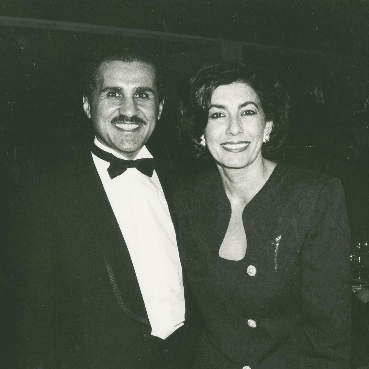 Samira Khashoggi y su hermano, Amr Khashoggi. /