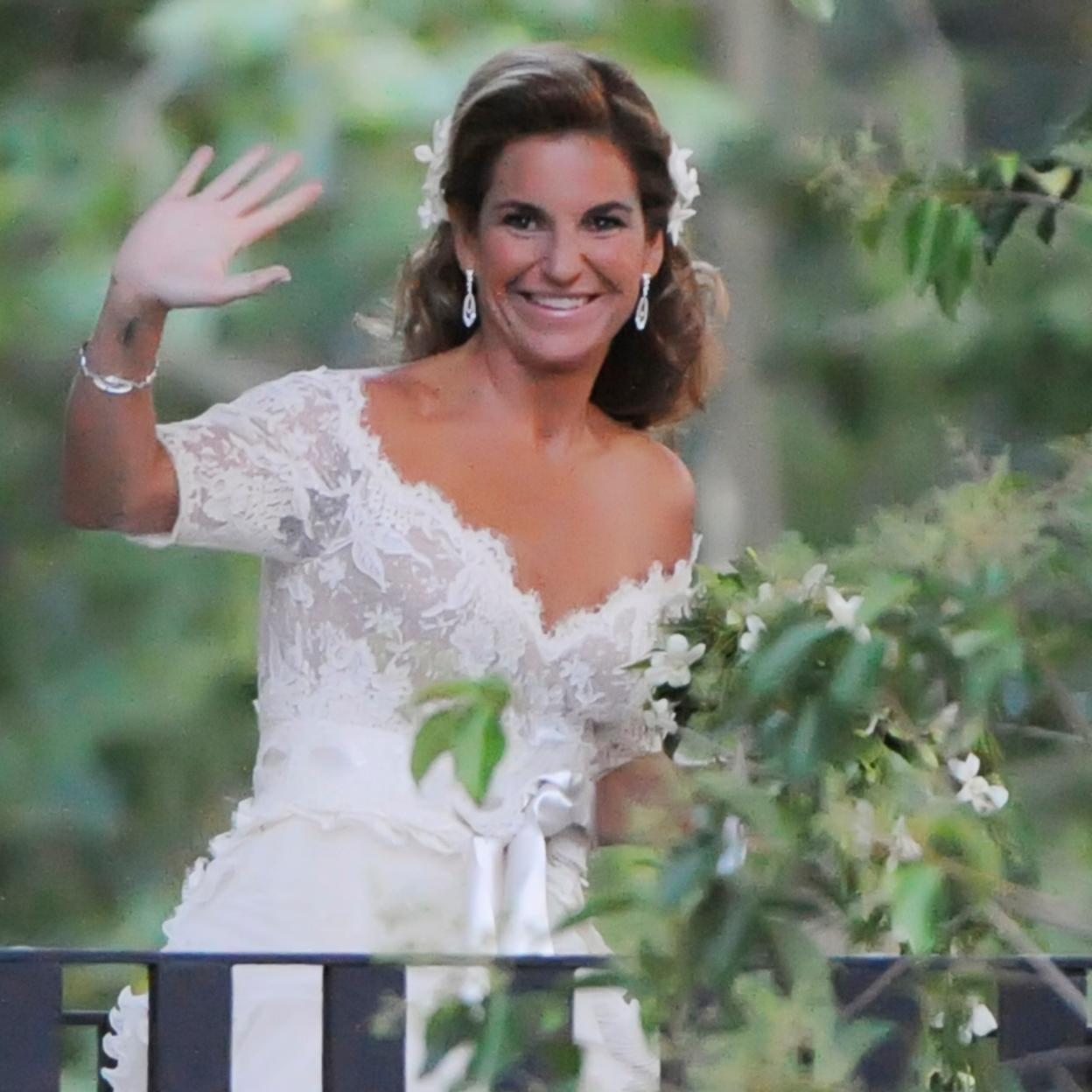 Arantxa Sánchez Vicario, el día de su boda con Josep Santacana. 