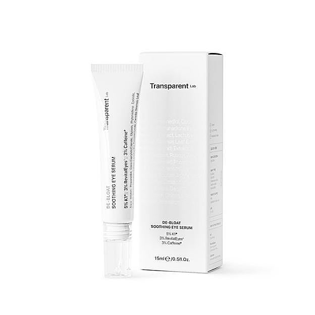 De-Bloat Soothing Eye Serum de Transparent Lab. Precio: 9,95 euros