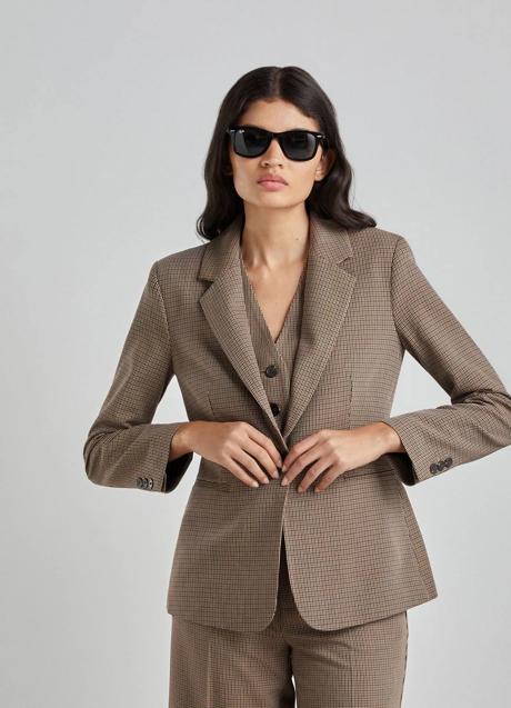 Imagen - Americana de traje con estampado a cuadros