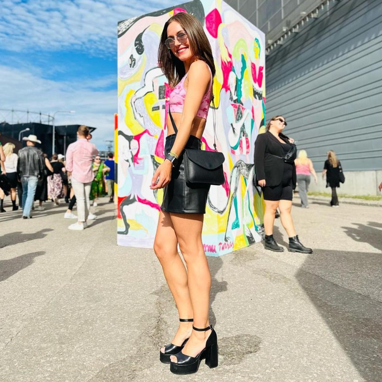 Marin durante un festival de música en agosto. 