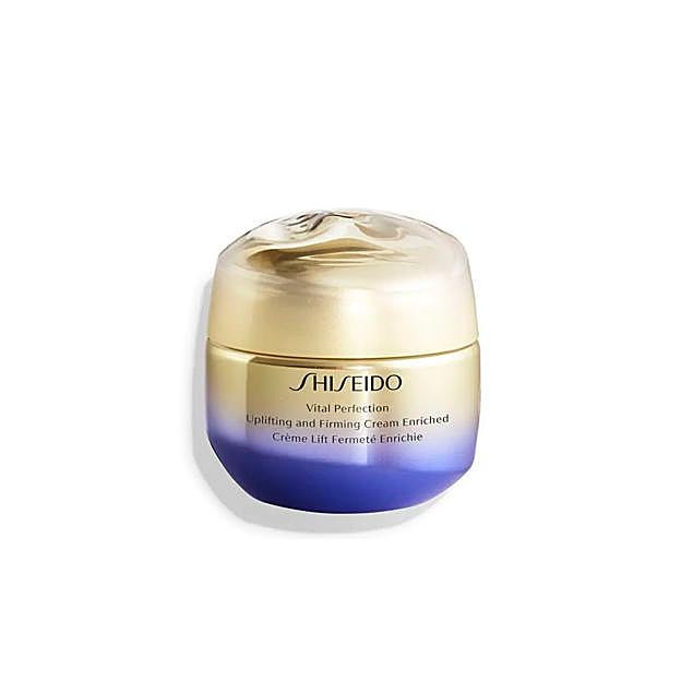 Crema facial Vital Perfection Uplifting and Firming Cream Enriched de Shiseido.