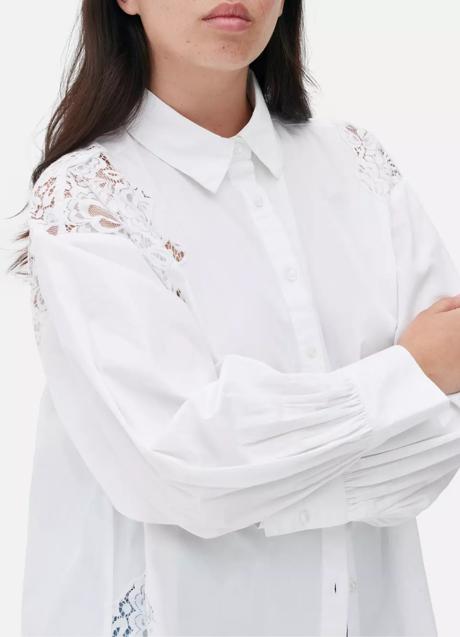 Imagen - Camisa blanca con encaje de Primark (22 euros)