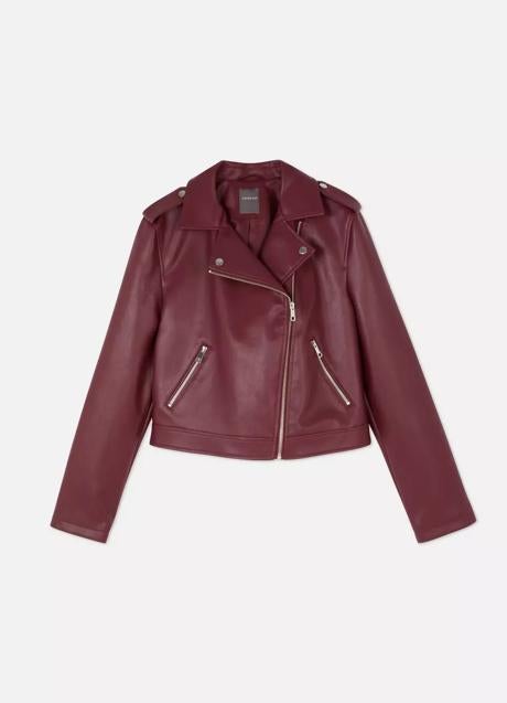 Imagen - Cazadora de cuero burdeos de Primark (19,95 euros)