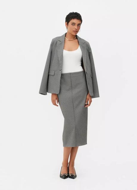 Imagen - Falda con estampado de pata de gallo de Primark (16 euros)