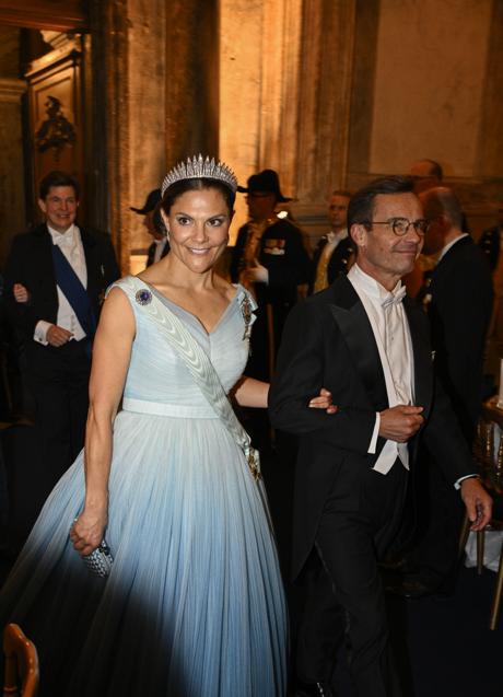 Imagen - Victoria de Suecia en la cena de gala por el jubileo de oro del rey Carlos XVI Gustavo. / GTRES