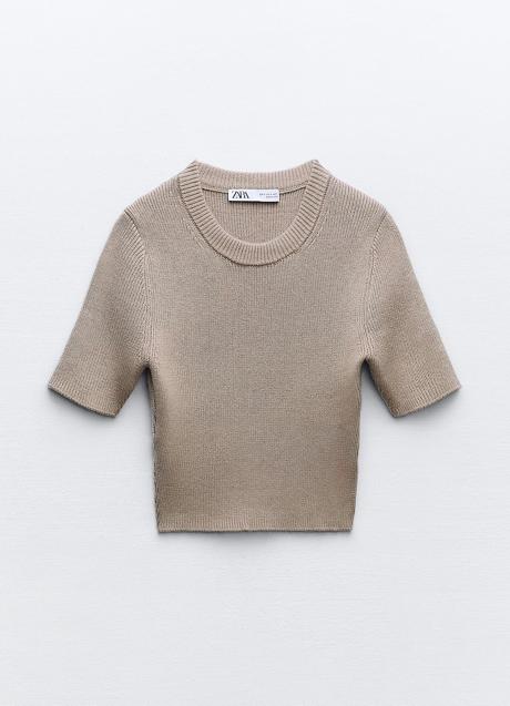 Imagen - Top de punto de canalé de Zara (19,99 euros)