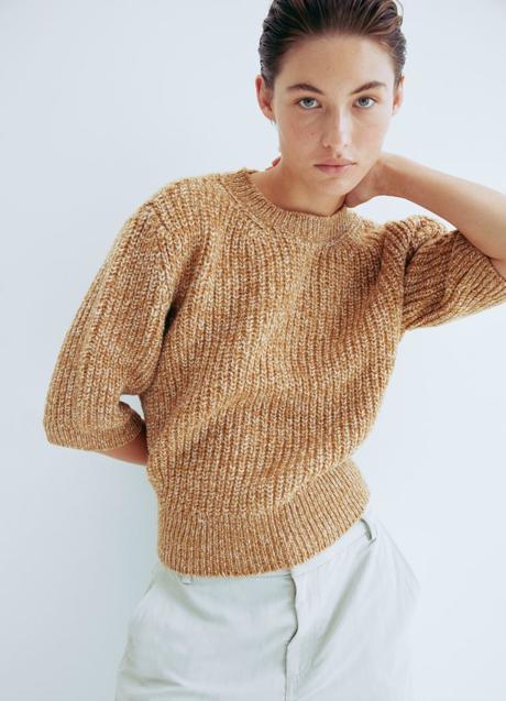 Imagen - Jersey de manga corta en color caramelo de H&M (49,99 euros)