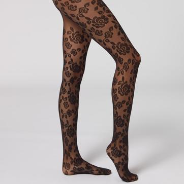 Imagen secundaria 1 - Pantis de Tul 40 Deniers con Motivo de Flores