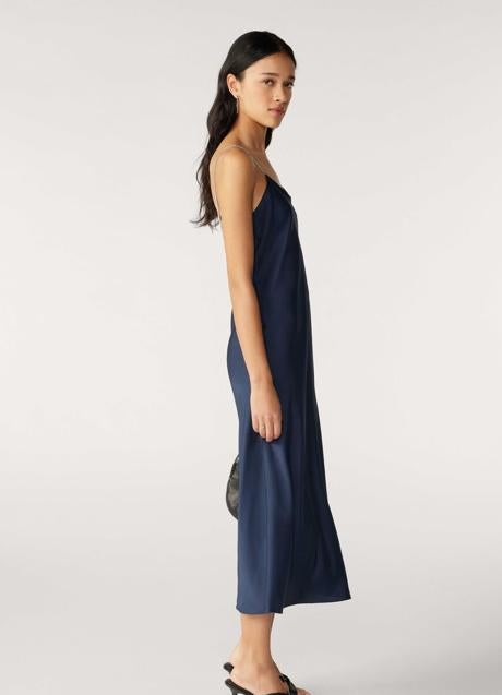 Imagen - Vestido lencero en azul marino de Ba&sh. Foto: Ba&sh.