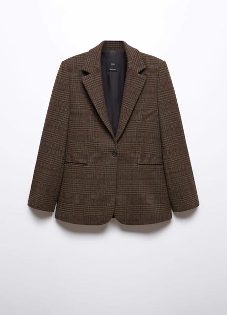 Imagen - Americana con estampado de cuadros de Mango (69,99 euros)