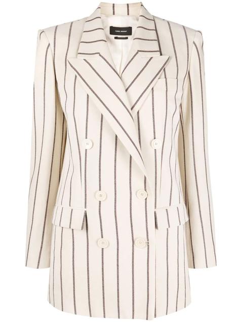 Imagen - Blazer de raya diplomática blanca de Isabel Marant, 595 euros.