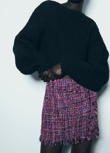 Imagen - Falda desflecada de Zara (25,99 euros)