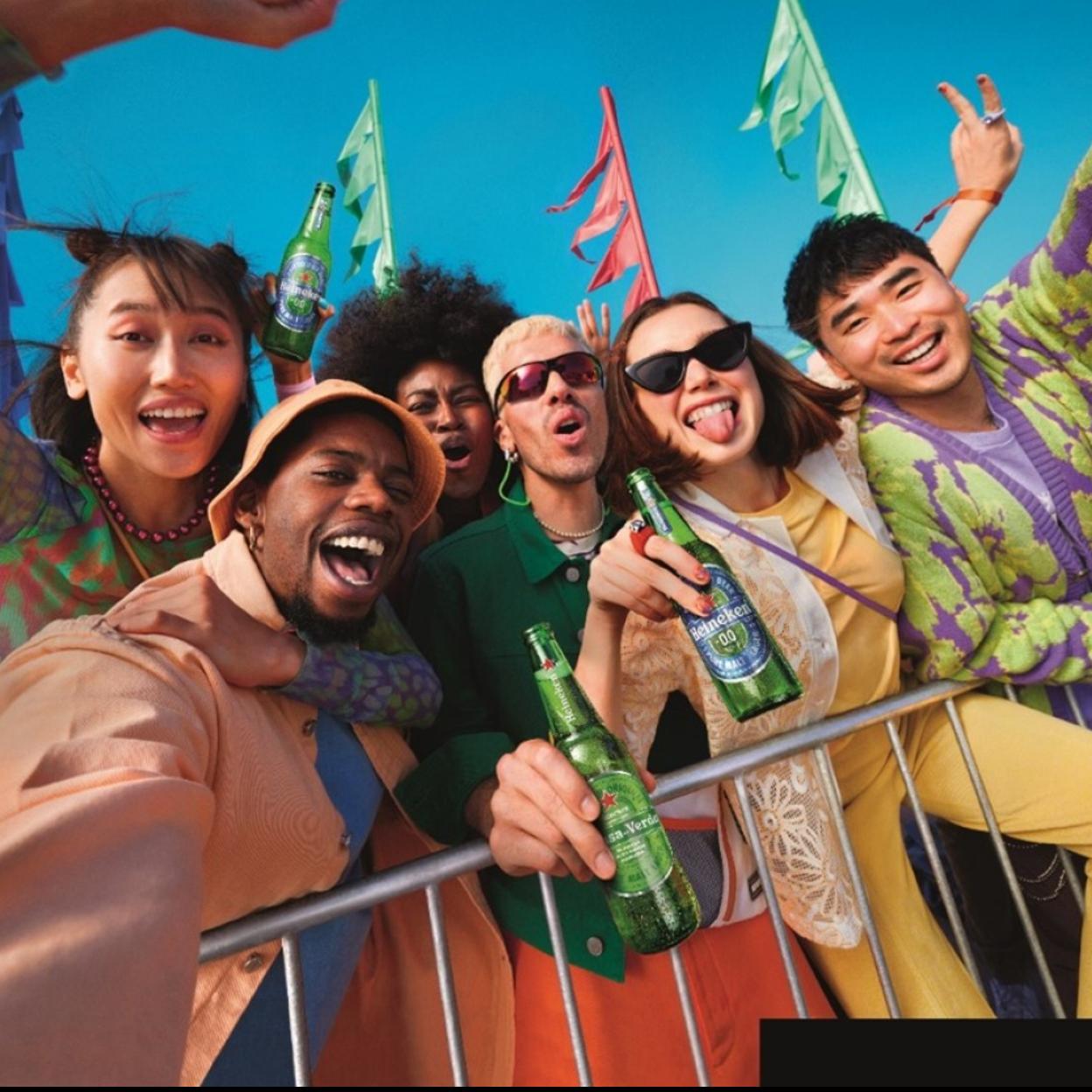 Imagen publicitaria del 150 aniversario de Heineken