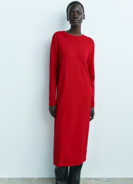 Imagen - Vestido rojo de punto de Zara (29,95 euros)