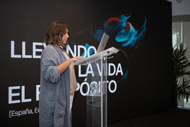 María Garrido, consultora del equipo de Marcas de Prodigioso Volcán, durante su presentación sobre los casos locales de éxito de empresas con propósito corporativo.