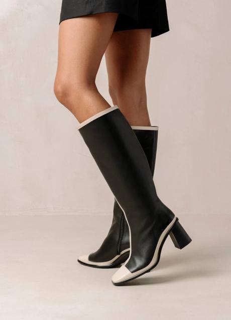 Imagen - Botas de tacón ancho bicolor