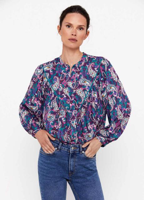 Imagen - Camisa ancha con print de cachemira