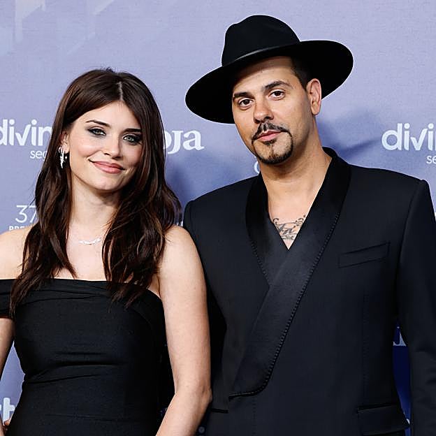 Eduardo Cruz, con su pareja la argentina Eva de Domenici. 