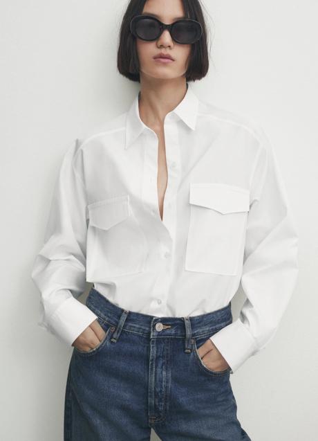Imagen - Camisa con bolsillos de Massimo Dutti (59,99 euros)