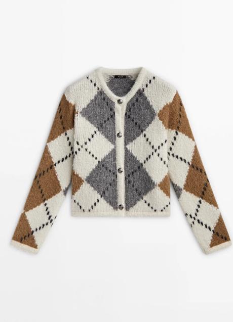 Imagen - Cárdigan de rombos de Massimo Dutti (129 euros)
