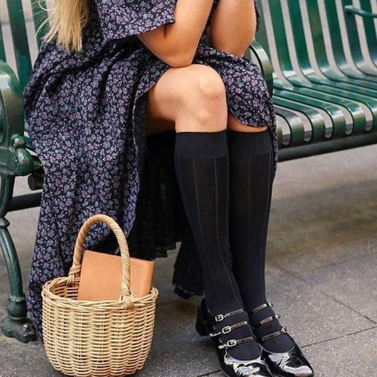 Bailarinas Mary Jane con calcetines.