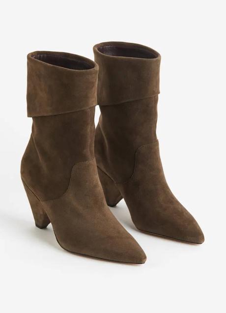 Imagen - Botines de serraje con pliegue