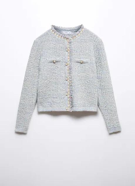 Imagen - Chaqueta corta de tweed de Mango (39,99 euros)