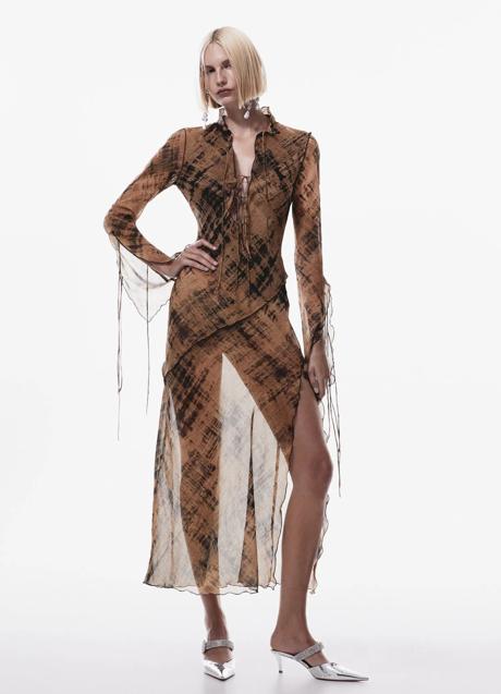 Imagen - Vestido semitransparente de Mango, 69,99 euros.