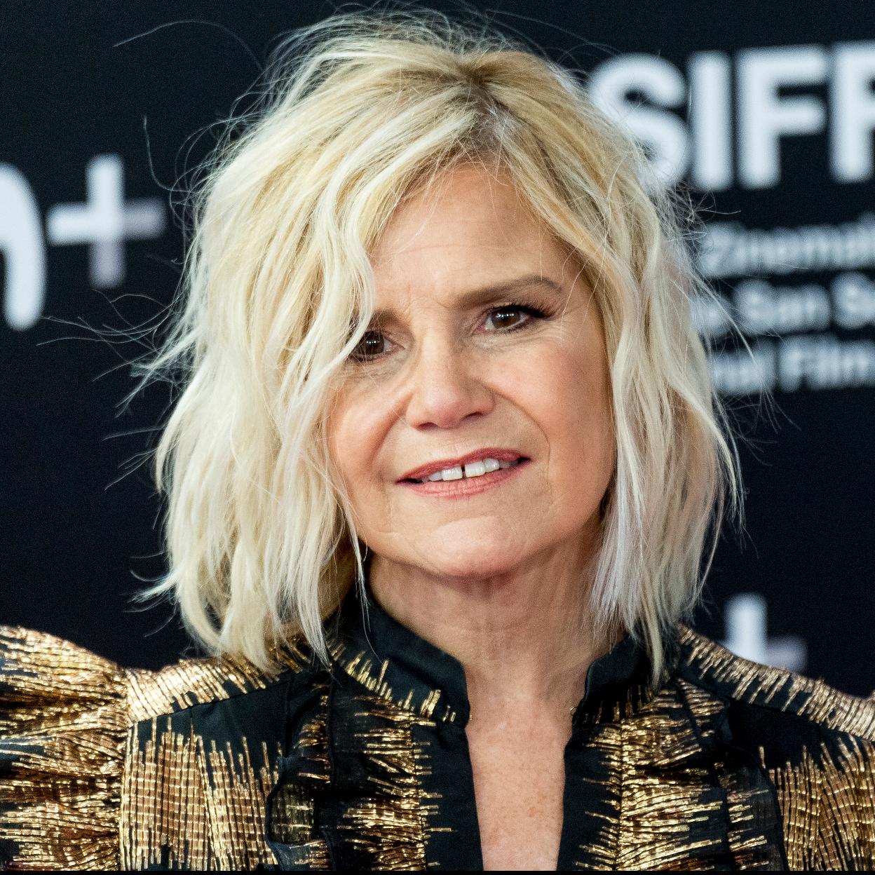 Eugenia Martínez de Irujo durante la misa de difuntos de Marta Chavarrí. 