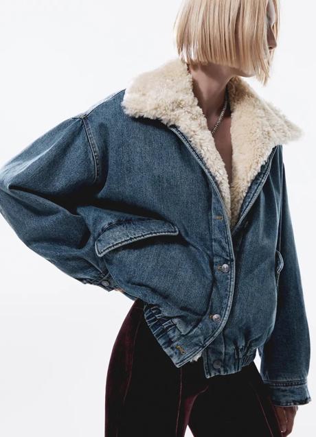 Imagen - Chaqueta vaquera con borreguito de Mango (119 euros)