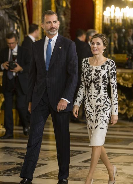 Imagen - El 12 de octubre de 2016 con un vestido en blanco y negro. Foto: Gtres.