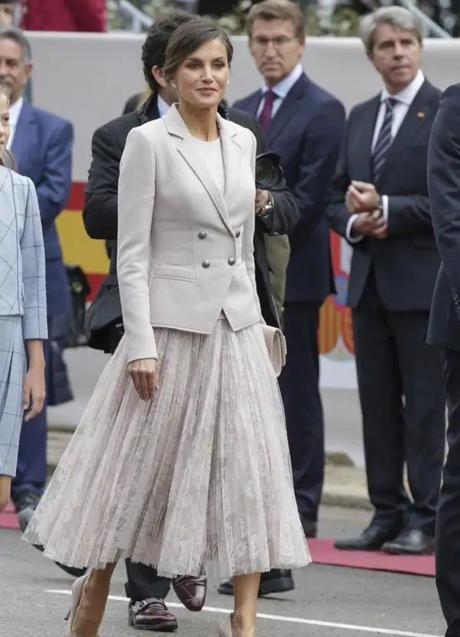 Imagen - El look de la reina Letizia en el Día de la Hispanidad 2018/GTRES