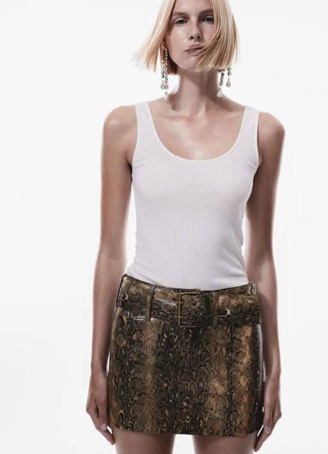 Imagen - Falda corta en animal print