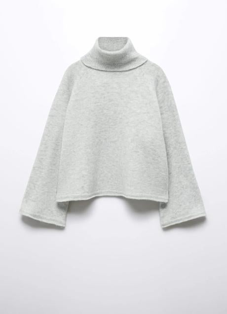 Imagen - Jersey con cuello cisne corto de Mango, 22,99 euros.