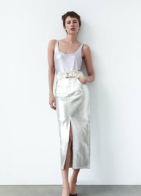 Imagen - Falda de tubo metalizada