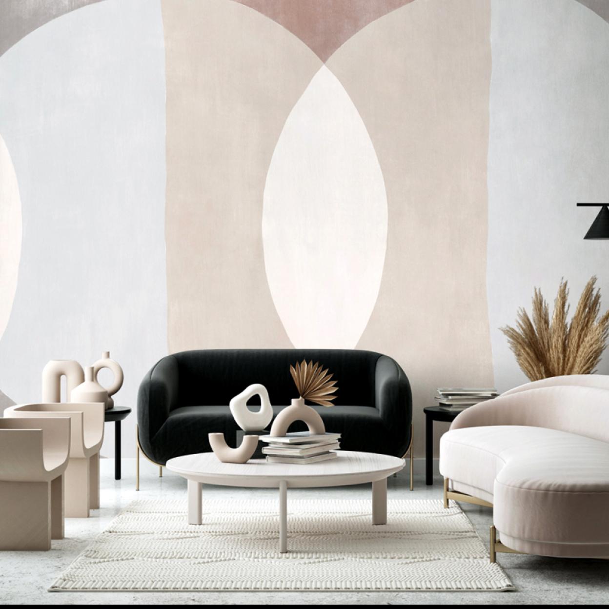 En este ambiente, el papel Abstraction de Les Dominotiers (en Pepe Peñalver) se sube por las paredes.