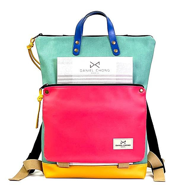 Mochila de colores de Daniel Chong, 80 euros.