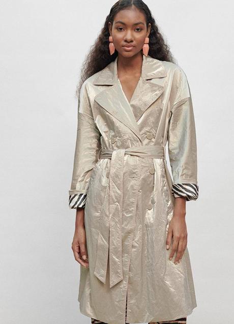 Imagen - Gabardina metalizada