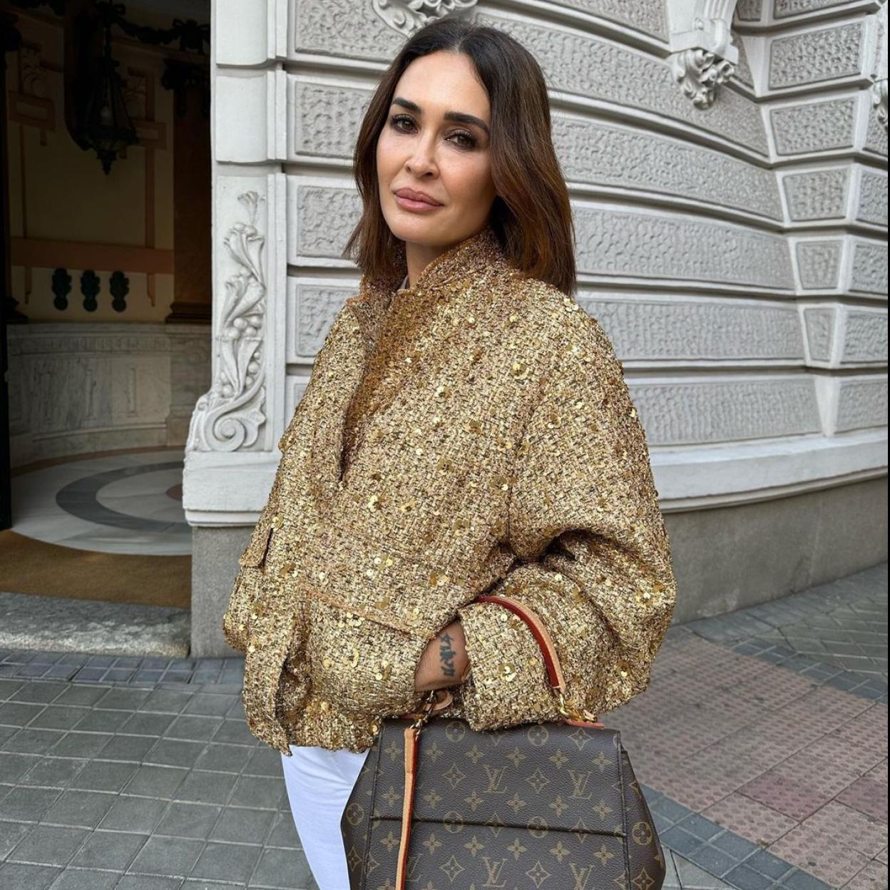 Vicky Martín Berrocal con la chaqueta de Zara.