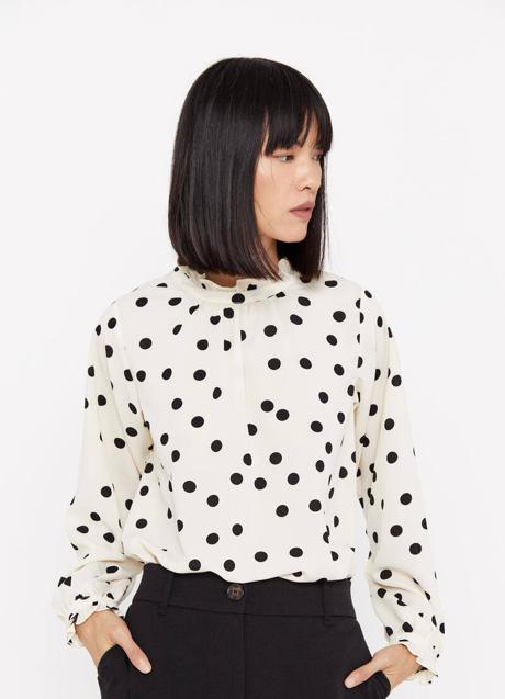 Imagen - Blusa con print de lunares romántica