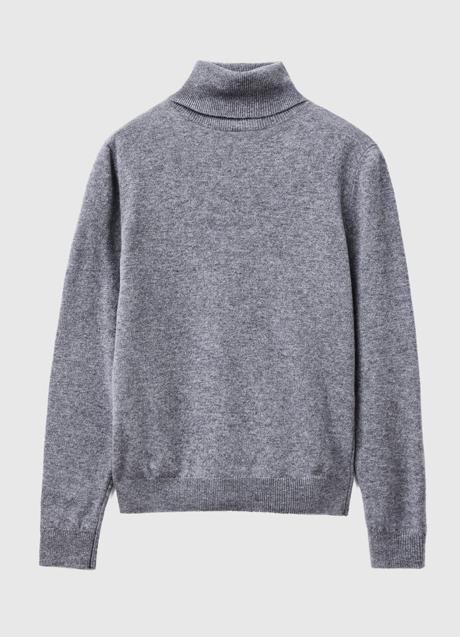 Imagen - Jersey de punto en gris de Benetton. Foto: Benetton.