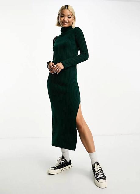 Imagen - Vestido con cuello alto terminado en abertura